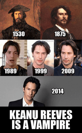 Keanu Reeves is a Vampire