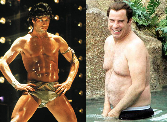 John Travolta then and now