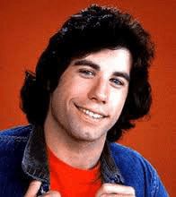 John Travolta's cleft chin